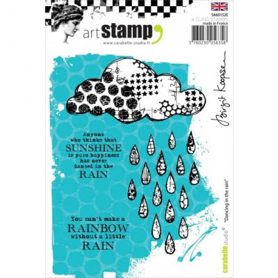 Carabelle Studio Cling stamps - dancing in the rain by Birgit Koopsen